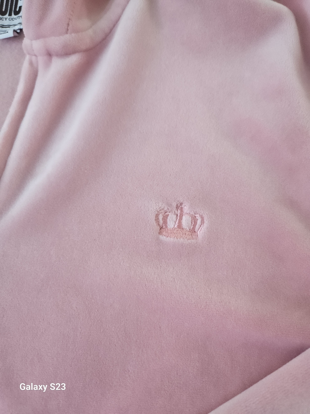 Juicy Couture Light Pink Velour Hoodie Jacket - Picture 3 of 6